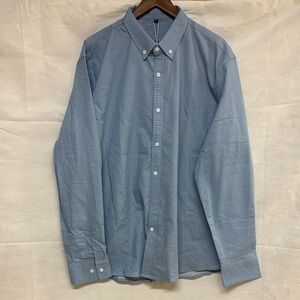 Classic Slate Blue Men's Button-Down Shirt